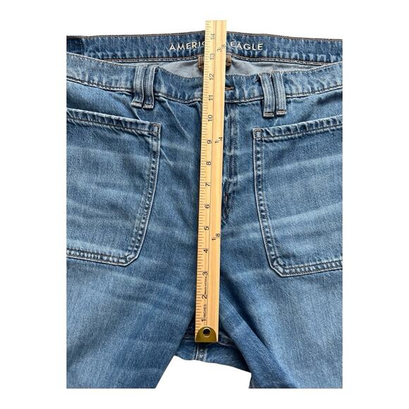 American Eagle Jeans Womens Size 18 90s Wide Leg Hi-Rise Retro Boho Casual Y2K - Picture 7 of 12